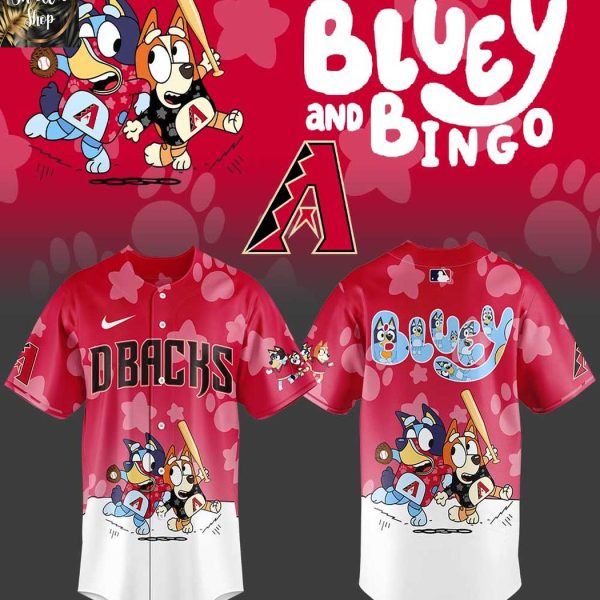 Arizona Diamondbacks 2025 Bluey MLB Game Night Christmas  Baseball Jersey