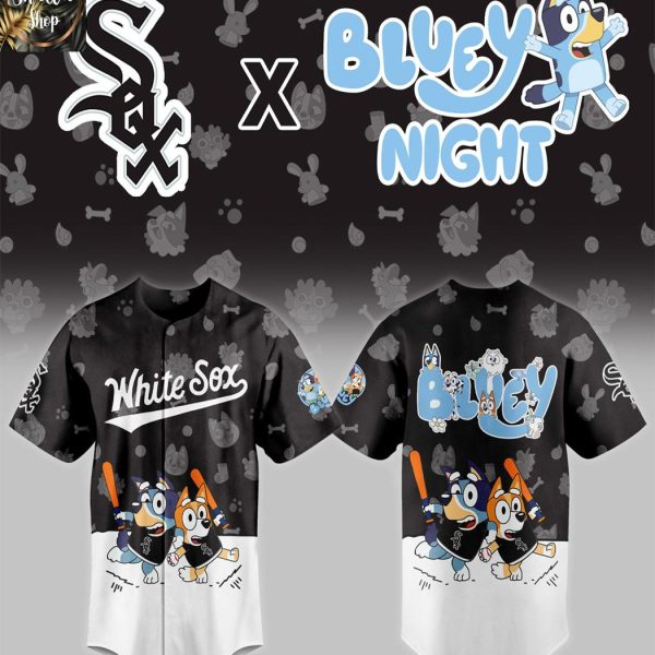 Chicago White Sox 2025 Bluey MLB Game Night Christmas  Baseball Jersey