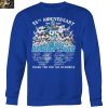 Detroit Lions Celebrating 95th Anniversary 1920 2025 Thank You T Shirt