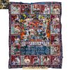 Denver Broncos 65th Anniversary 1960-2025 Football Fleece Blanket Quilt