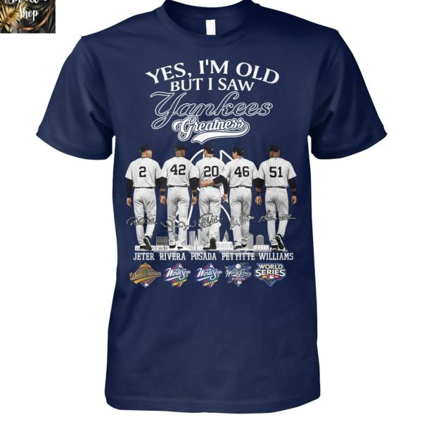 New York Yankees I Saw Yankees Greatness Team 2025 T-Shirt