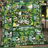 Oklahoma Sooners 130th Anniversary 1895-2025 Football Fleece Blanket Quilt