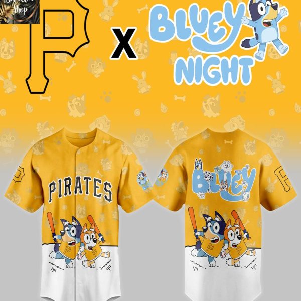 Pittsburgh Pirates 2025 Bluey MLB Game Night Christmas  Baseball Jersey