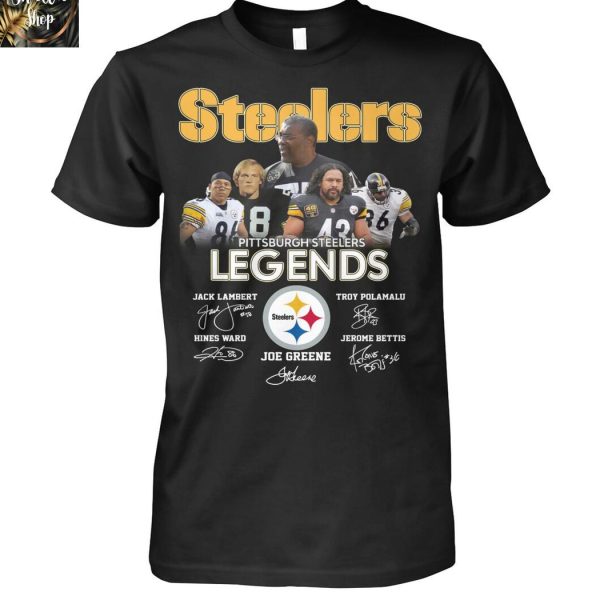 Pittsburgh Steelers Jack Lambert Troy Polamalu Joe Greene Legends T-Shirt