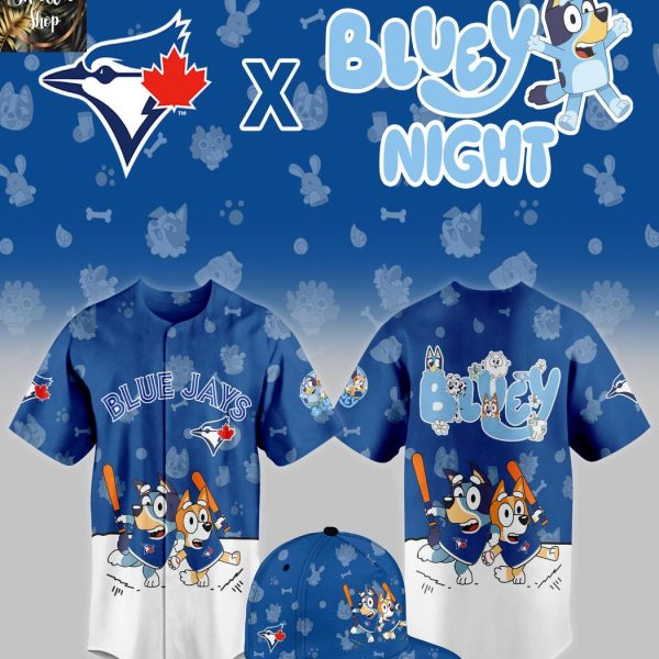 Toronto Blue Jays 2025 Bluey MLB Game Night Christmas  Baseball Jersey