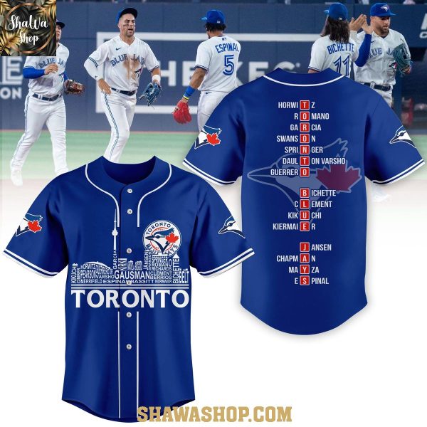 Toronto Blue Jays Champions Squad City Skyline 2025 Baseball Jersey