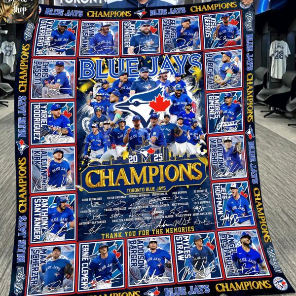 Toronto Blue Jays World Series Champions 2025 MLB Fleece Blanket Quilt