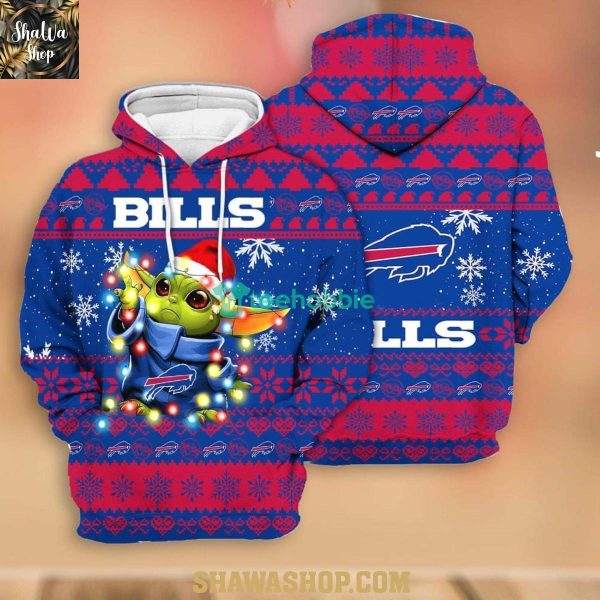 Buffalo Bills Baby Yoda Star Wars Merry Christmas 2025 Hoodie T-Shirt