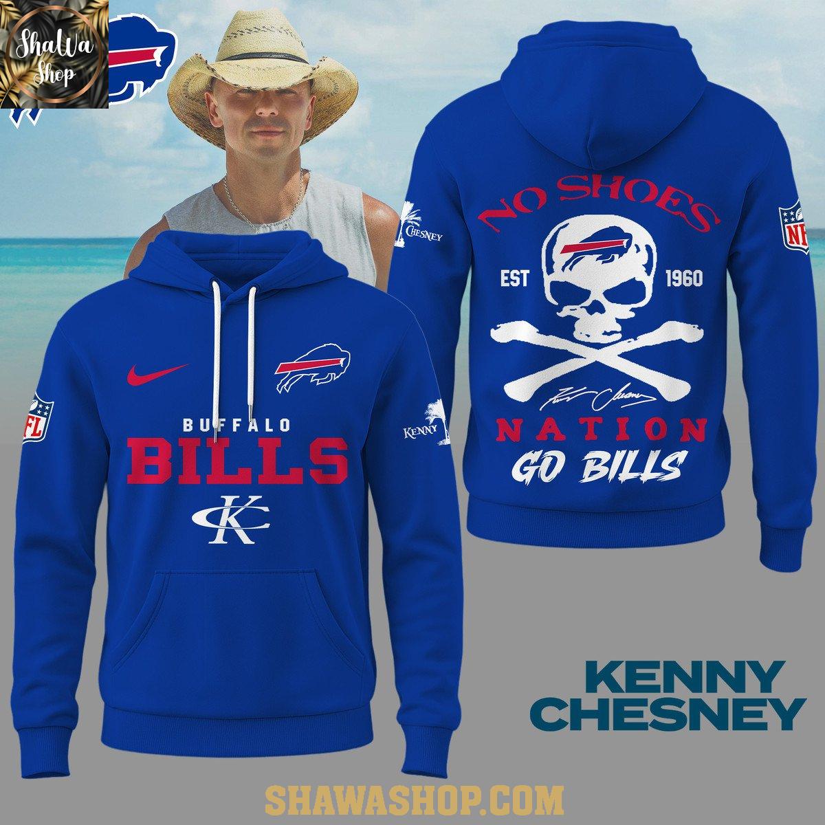Buffalo Bills Kenny Chesney No Shoes Nation Go Bills 2025 Hoodie T-Shirt Buffalo Bills Kenny Chesney No Shoes Nation Go Bills 2025 Hoodie T-Shirt