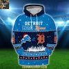 Detroit Lions Detroit Tigers NFL x MLB Merry Christmas Hoodie T Shirt