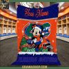 Arkansas Razorbacks Mickey Merry Christmas 2025 Fleece Blanket Quilt