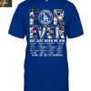 Los Angeles Dodgers World Series Champions 2024 Back To 2025 T-Shirt