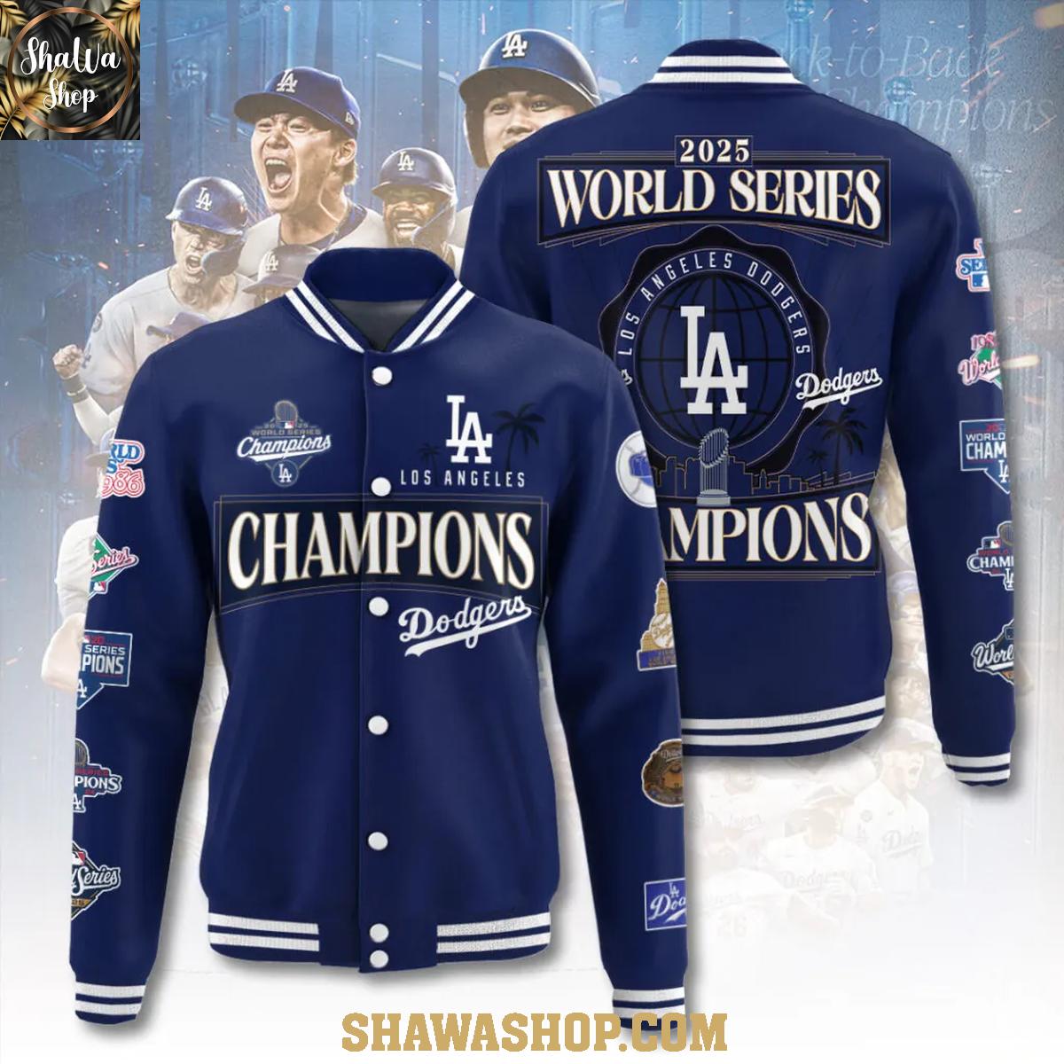Los Angeles Dodgers World Series Champs All In 2025 Baseball Jacket Los Angeles Dodgers World Series Champs All In 2025 Baseball Jacket