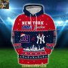 New York Giants New York Yankees NFL x MLB Merry Christmas Hoodie T Shirt