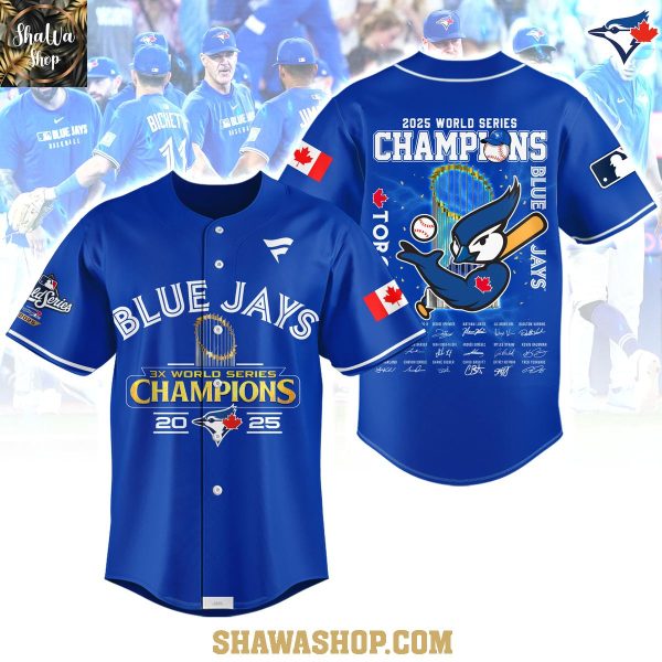 Toronto Blue Jays All Hail World Series 2025 Champions Baseball Jersey